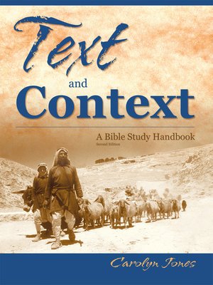 cover image of Text and Context, a Handbook for Studying the Bible